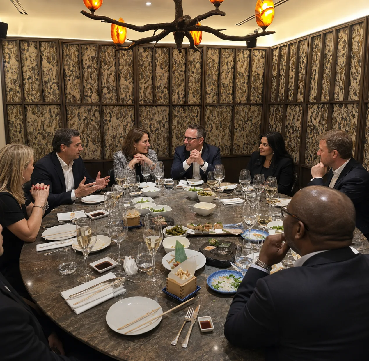 Members at a VirtualNonExecs private dining experience